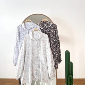 GRACY LACE CRINKLE TOP
