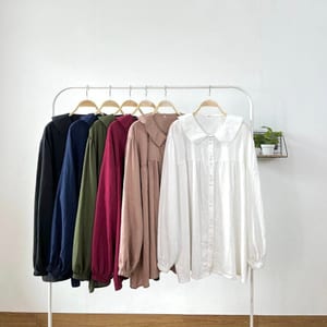 GWEN TWO BUTTON LINEN BLOUSE